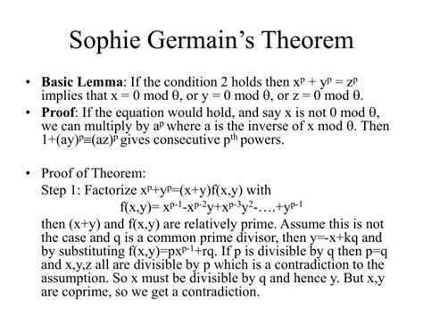 PPT - Sophie Germain (1776-1831) PowerPoint Presentation - ID:6573435