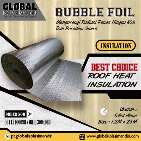 Harga Bubble Foil Mm Peredam Atap Peredam Suara Isolasi Mandiri