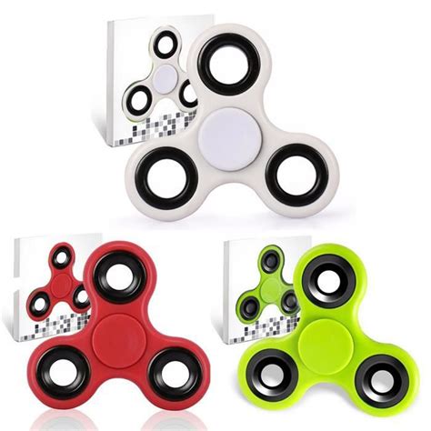 Lot 3 Spinner Fidget Jouet Tri Fidget Hand Spinner Pour Adultes Enfant