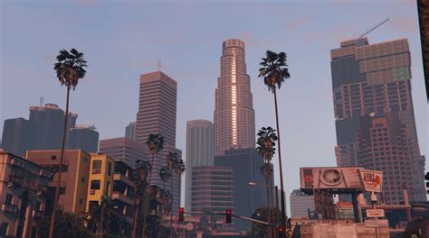 Downtown Los Santos skyline, circa 2013 : r/GrandTheftAutoV