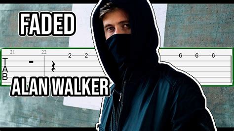 Alan Walker Faded Guitar Tab Tutorial Youtube