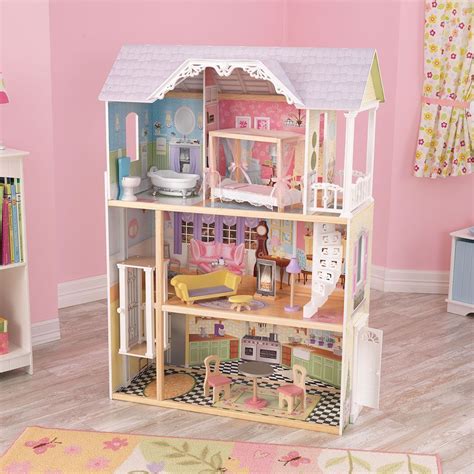 Maison De Poup E En Bois Kaylee