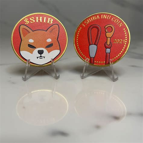 Shiba Inu Physical Coin Collectible Cryptocurrency Money Shib Souvenir