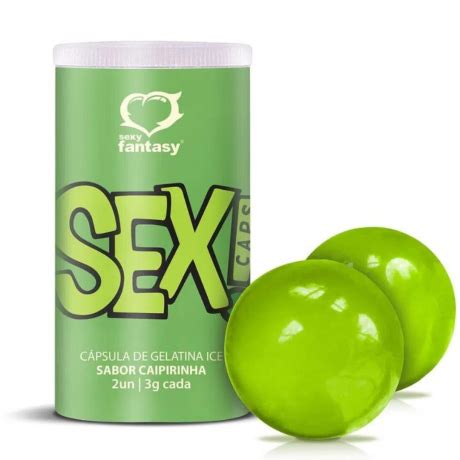 Bolinha Beijável Caipirinha ICE Sex Caps 02 Unidades Sexy Fantasy