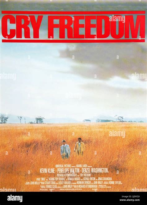 WASHINGTON,POSTER, CRY FREEDOM, 1987 Stock Photo - Alamy