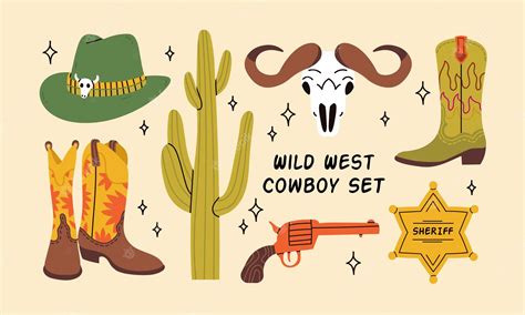 Cowboy Themes Clip Art Library