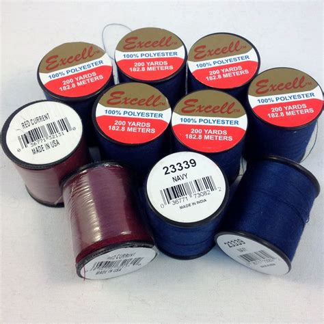 200 Yds Excell Polyester Thread Off White Sewing And Fiber Craft