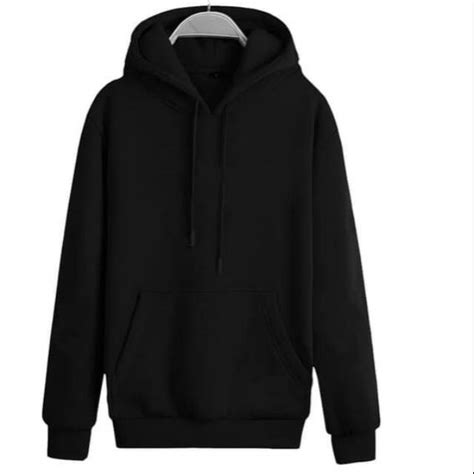 Jual Sweater Hoodie Jumper Hoodie Polos Jaket Sweater Fleece Hitam