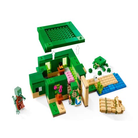 Lego 21254 Minecraft The Turtle Beach House 234 Pieces — Toycra