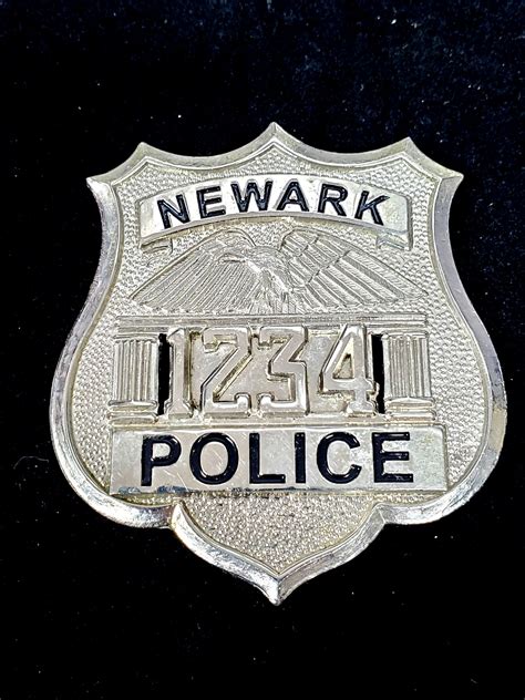 Newark New Jersey Police Officer # 1234 - COLLECTORS-BADGES.COM