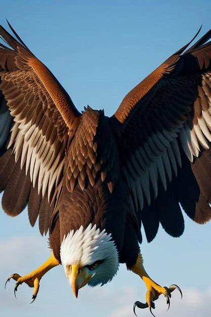 Premium Photo Bald Eagle In Flight Hd K Wallpaper Stock Photographic