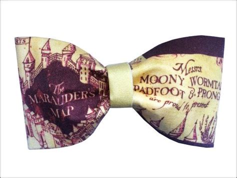 Marauder S Map Inspired Harry Potter Hair Bow Or Bow By Geekwithme