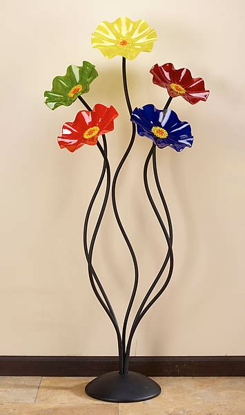 Standing Rainbow Bouquet By Scott Johnson And Shawn Johnson Art Glass