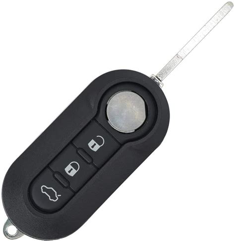 Buy FOBTRONICS New 3 Button Remote Car Key Shell Fob Case For FIAT 500