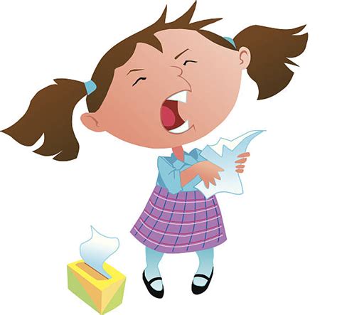 Best Kid Sneezing Illustrations, Royalty-Free Vector Graphics & Clip ...