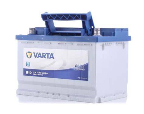 5740130683132 Varta E12 Blue Dynamic E12 Battery 12v 74ah 680a B13 Lead