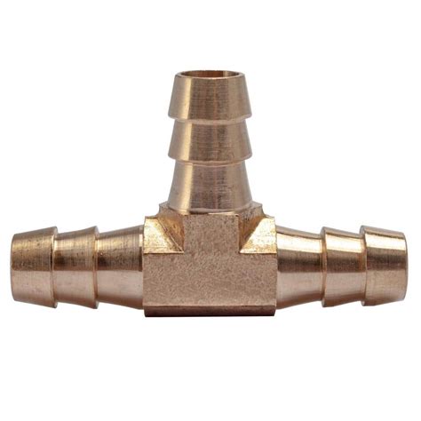 Ltwfitting 38 In Id Brass Hose Barb Tee Fittings 5 Pack