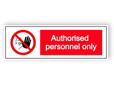 Authorised Personnel Only Sign Edit And Order Online