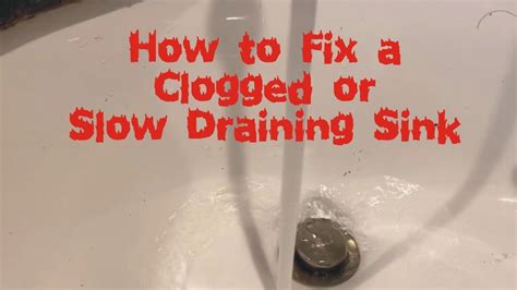 Fix A Clogged Bathroom Sink Youtube