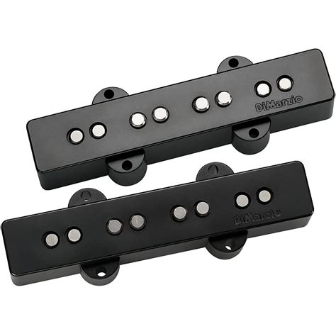 Dimarzio Area J Neck And Bridge Bass Pickup Set Dp249b Black Reverb