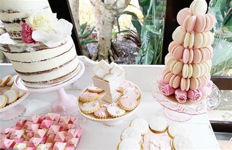 Kara S Party Ideas Pretty In Pink Baptism Dessert Table Party Kara S