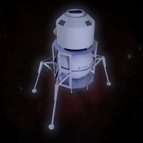 Blue Moon Spacecraft 3D Model - TurboSquid 1405615