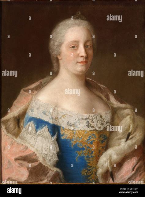 Portrait of Empress Maria Theresia of Austria (1717-1780), ca 1744 ...