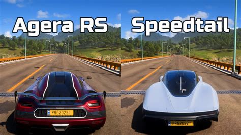 Forza Horizon 5 Koenigsegg Agera RS Vs McLaren Speedtail Drag Race