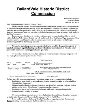 Fillable Online Andoverma BallardVale Historic District Commission