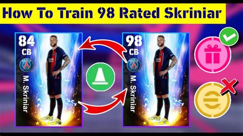 How To Train 98 Rated Skriniar In EFootball 2023 Mobile Tutorial