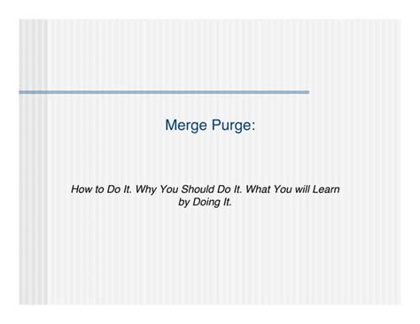 List Bazaar 2012 How And Why Of Merge Purge