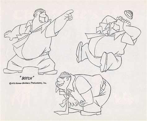 Hanna Barbera The Hair Bear Bunch Botch Model Sheet 1972 In 2022