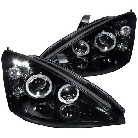 Spec D Tuning Dual Halo Angel Eyes Led Projector Headlights Glossy