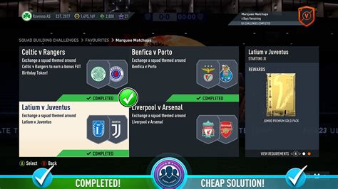 FIFA 23 Marquee Matchups Latium V Juventus SBC Cheap Solution