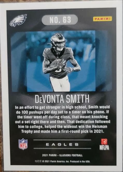 Devonta Smith Rookie Card 2021 NFL Panini Illusions Stardust Etsy