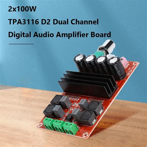 Placa De Amplificador De Udio Digital Dual Channel X W Xh M