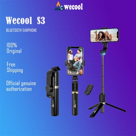 Wecool S3 Wireless Bluetooth Selfie Stick With Detachable Wireless