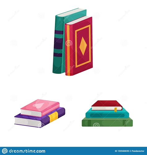 Vector Design Of Library And Bookstore Sign Collection Of Library And