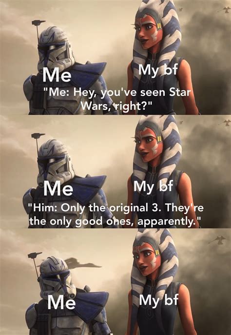 Sadly a real conversation. I feel betrayed. : r/PrequelMemes