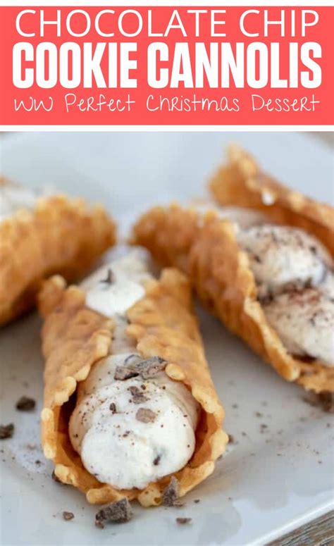 Weight Watchers Chocolate Chip Cookie Cannolis Recept