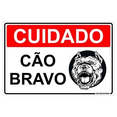 Placa cuidado cão bravo rottweiler