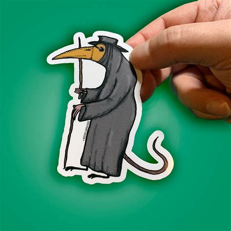 Rat Pack Vinyl Stickers Plague Doctor Rat And Wasteland Rat Etsy