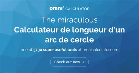 Calculateur De Longueur D Un Arc De Cercle