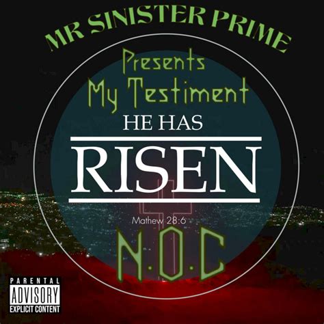 My Testiment Single By MR SINISTER PRIME Spotify