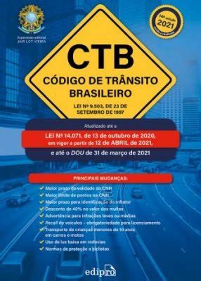 Ctb C Digo De Tr Nsito Brasileiro Atualizado A Lei N