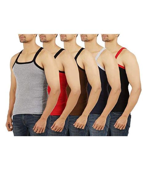 Fustian Trends Multi Sleeveless Vests Pack Of 5 Buy Fustian Trends Multi Sleeveless Vests Pack