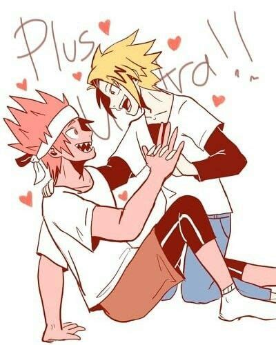 Kirishima Eijirou And Kaminari Denki Human Pikachu My Hero Academia Manga My Hero Academia