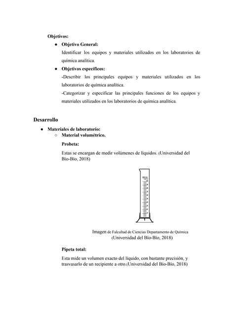 Solution Equipos Y Materiales Utilizados En Los Laboratorios De Qu