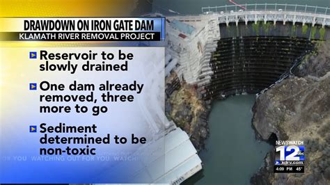 Klamath River Removal Project Drawdown On Iron Gate Dam Youtube