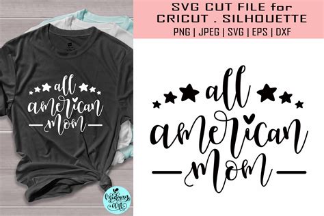 All American Mom Svg 4th Of July Svg By Midmagart Thehungryjpeg